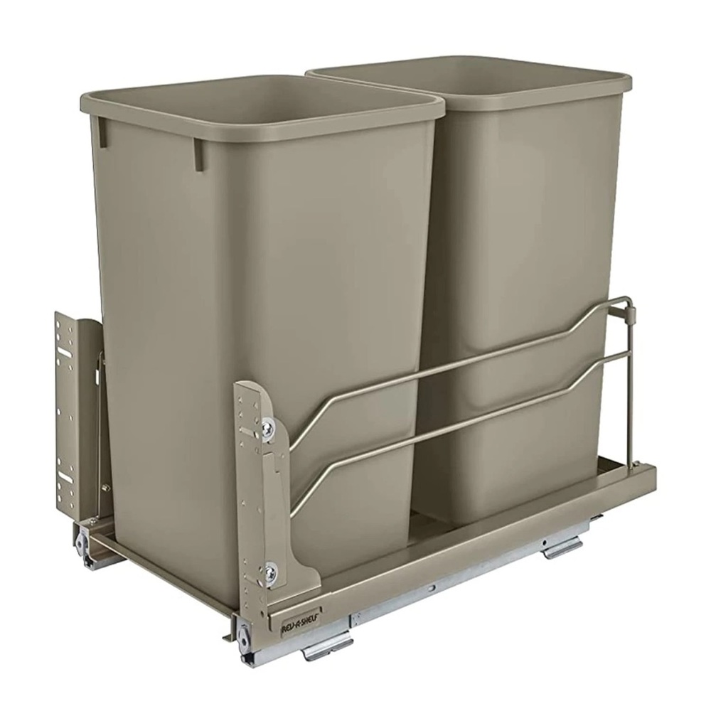 Double Pull-Out Waste Container -27qt Rev-A-Shelf